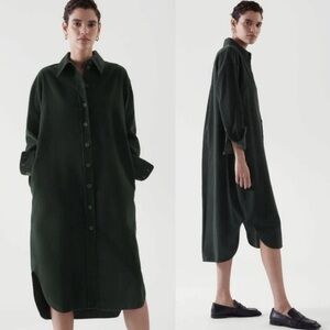 COS Dark Green Midi Dress